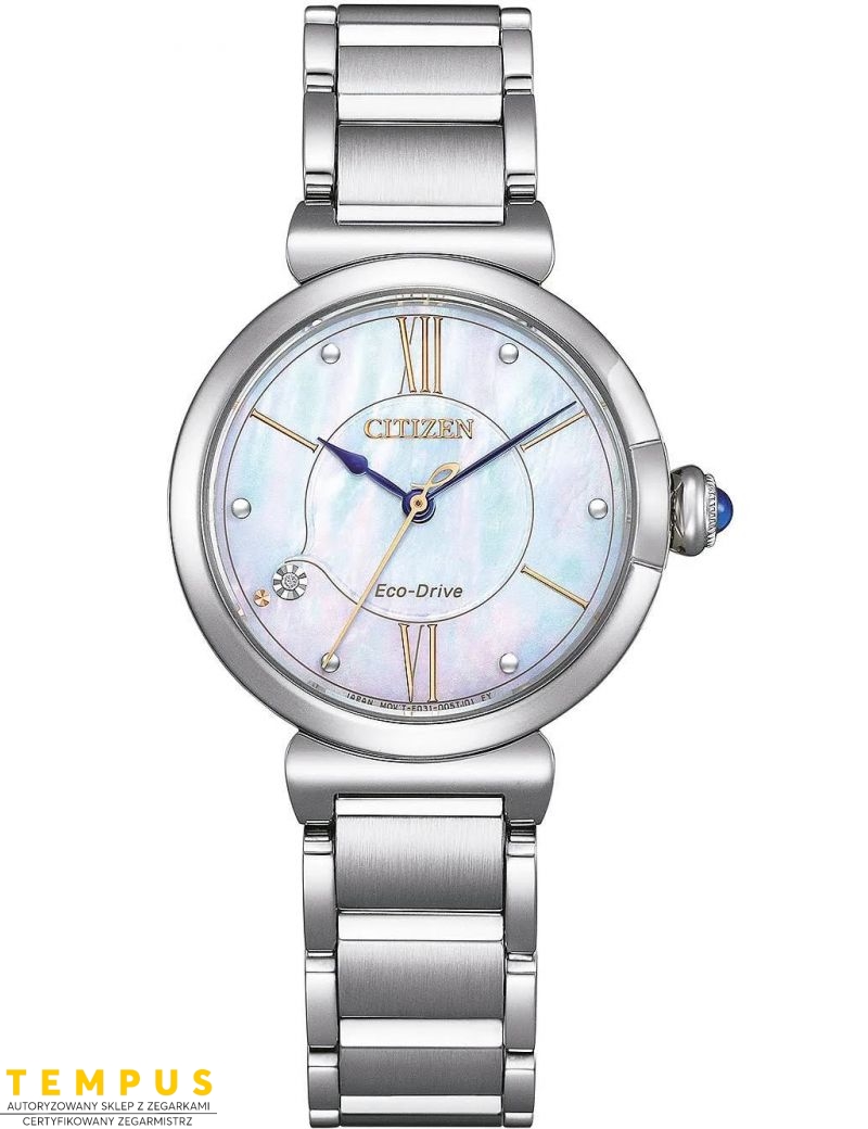 Zegarek elegancki, fashion damski Citizen Lady May Bells EM1070-83D na bransolecie Zegarek elegancki, fashion damski Citizen Lady May Bells EM1070-83D na bransolecie
