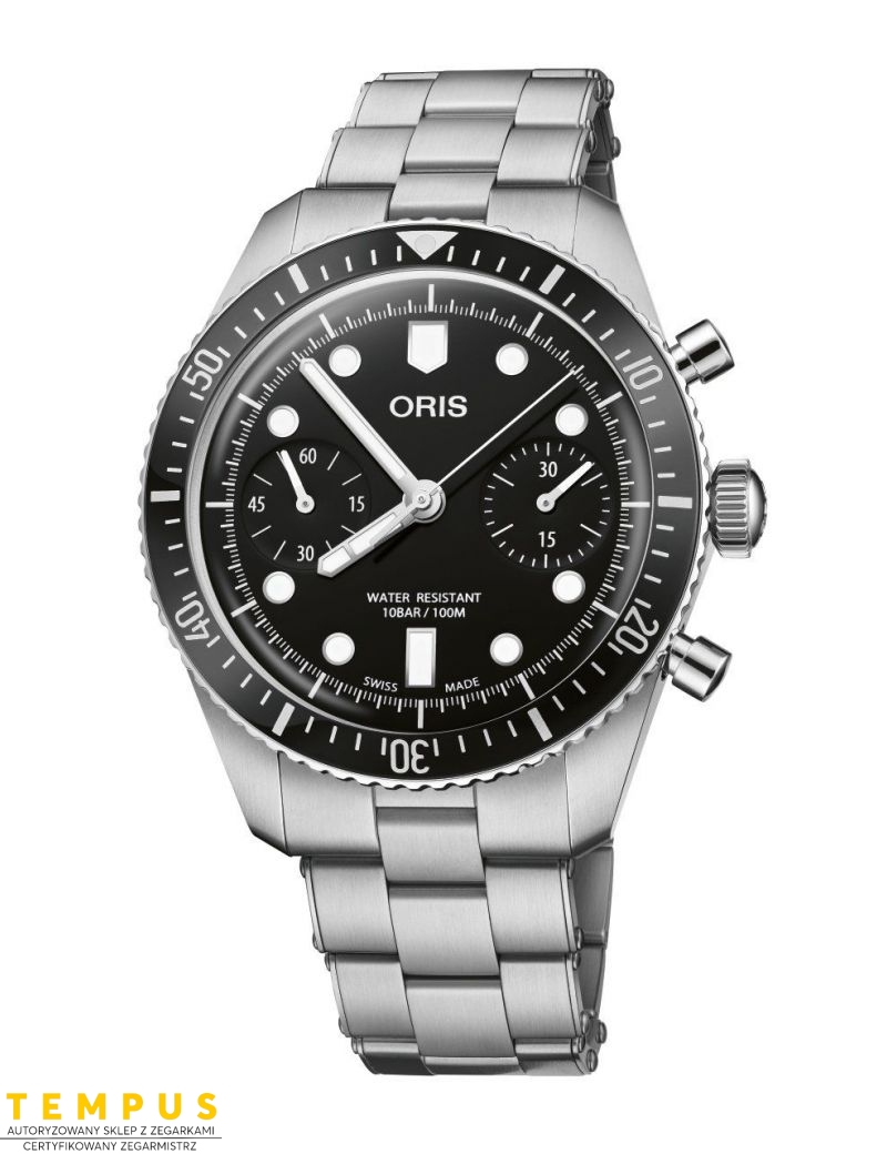 Zegarek sportowy męski Oris Divers Sixty-Five Chronograph 01 771 7791 4054-07 8 20 18 - Zegarki ORIS Zegarek sportowy męski Oris Divers Sixty-Five Chronograph 01 771 7791 4054-07 8 20 18 - Zegarki ORIS