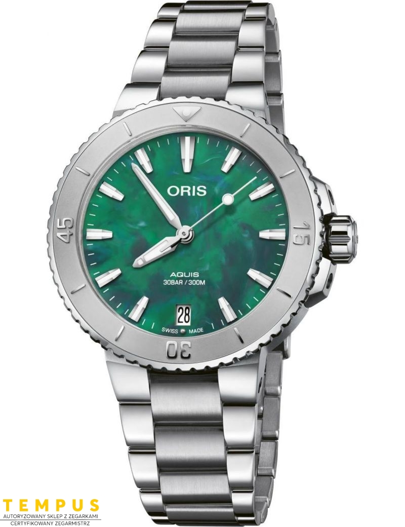 Zegarek sportowy damski Oris Aquis x Bracenet Lady 01 733 7770 4137-07 8 18 05P - Zegarki ORIS Zegarek sportowy damski Oris Aquis x Bracenet Lady 01 733 7770 4137-07 8 18 05P - Zegarki ORIS