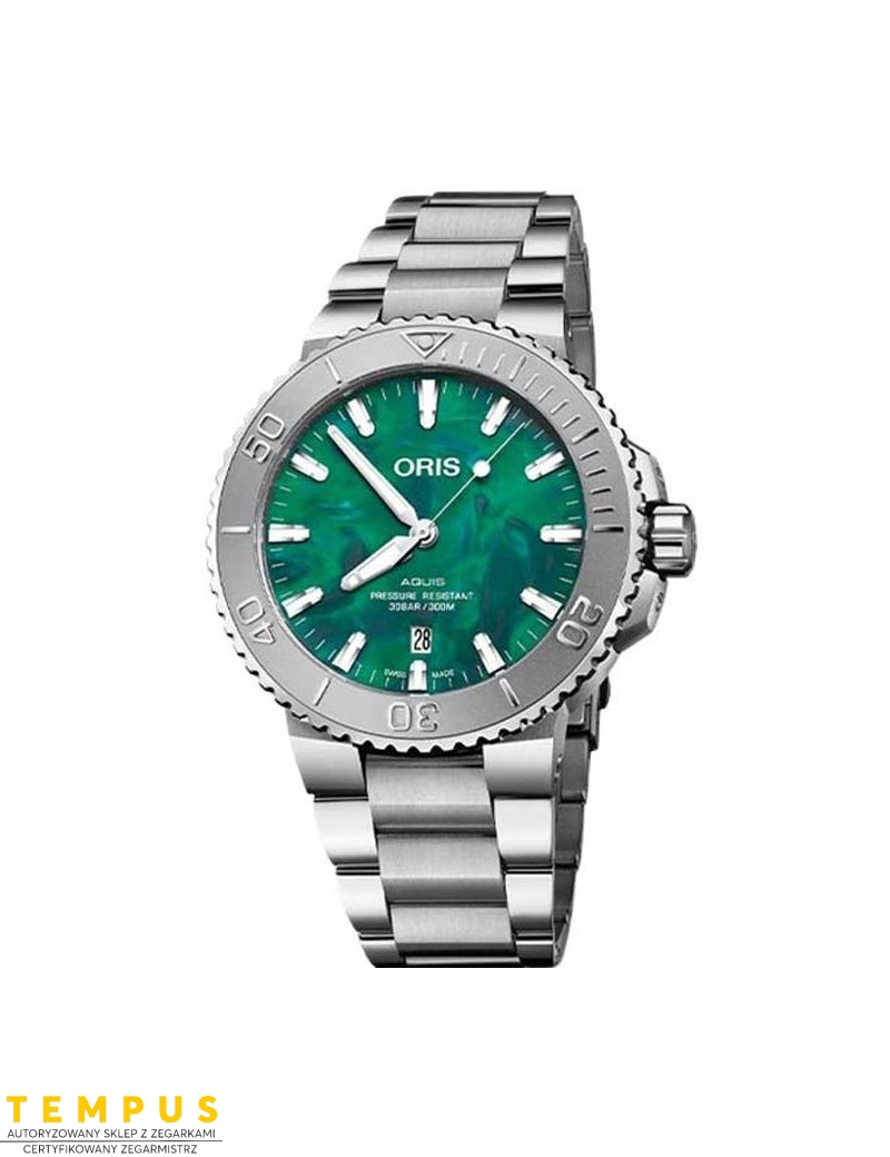 Zegarek sportowy męski Oris Aquis x Bracenet Gent 01 733 7730 4137-07 8 24 05PEB - Zegarki ORIS Zegarek sportowy męski Oris Aquis x Bracenet Gent 01 733 7730 4137-07 8 24 05PEB - Zegarki ORIS