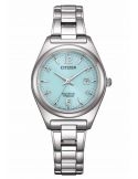 Zegarek klasyczny damski Citizen Eco Drive SUPER Titanium EW2601-81M Sleek Beauty na bransolecie