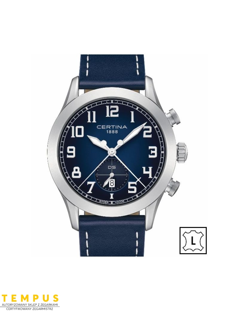 Certina DS Pilot C024.617.16.042.00 Gent Quartz - Zegarki CERTINA