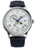 Zegarek klasyczny, elegancki męski ORIENT Automatic Classic Sun & Moon Bambino RA-AK0802S10B - Zegarki ORIENT