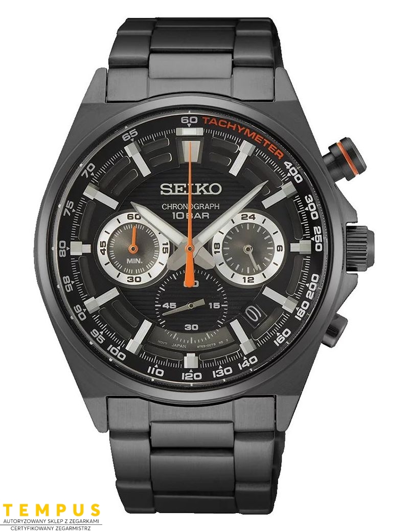 Zegarek sportowy męski Seiko SSB399P1 Chronograph Quartz 100m - Zegarki SEIKO