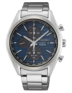 Zegarek sportowy męski Seiko Solar Chronograph SSC801P1 - Zegarki SEIKO