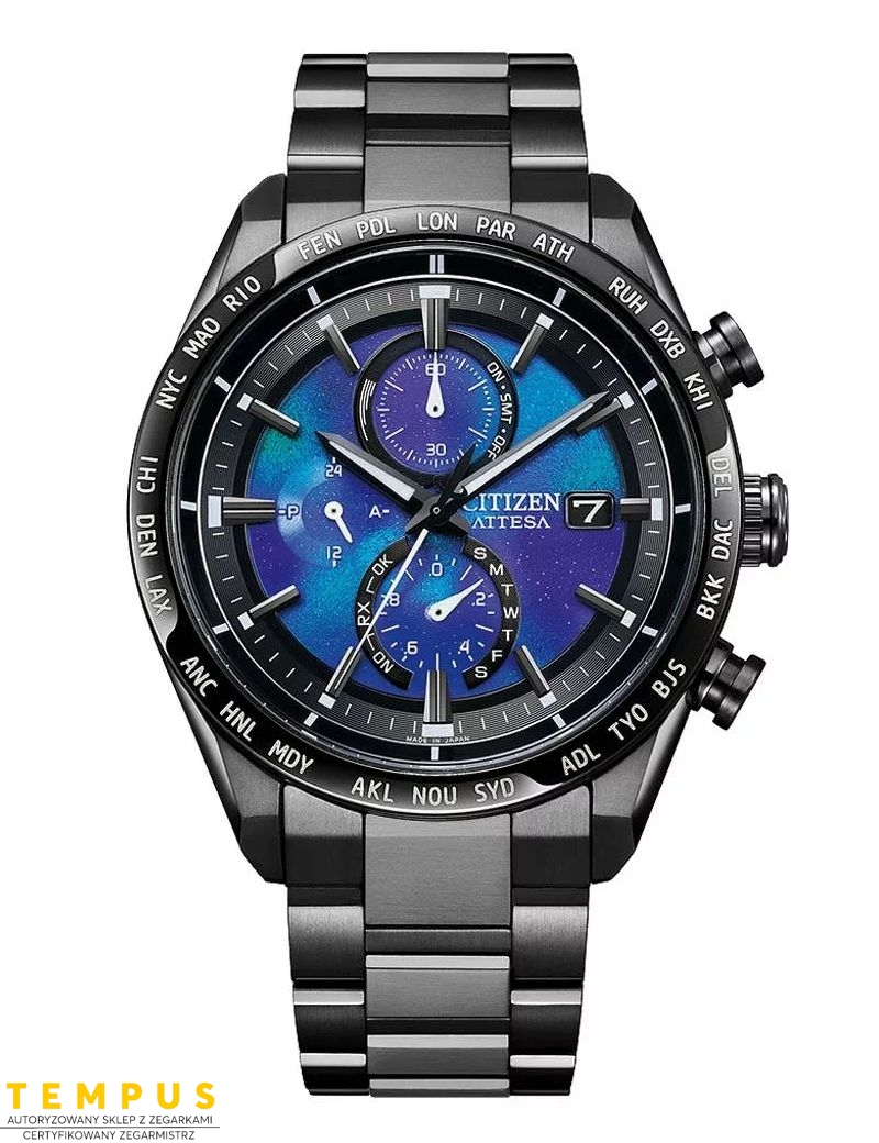 Zegarek sportowy męski Citizen Attesa Hakuto-R AT8285-68Z Limited Edition na bransolecie