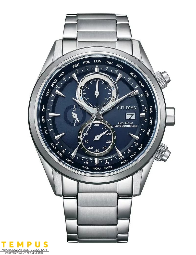 Zegarek sportowy męski Citizen Radio Controlled Chronograph AT8260-85L na bransolecie