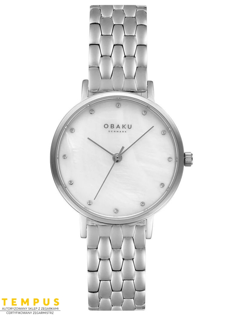 Zegarek klasyczny damski Obaku Denmark V248LXCWSC - Zegarki OBAKU Zegarek klasyczny damski Obaku Denmark V248LXCWSC - Zegarki OBAKU