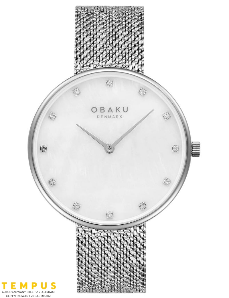 Zegarek klasyczny damski Obaku Denmark V288LXCWHC - Zegarki OBAKU Zegarek klasyczny damski Obaku Denmark V288LXCWHC - Zegarki OBAKU