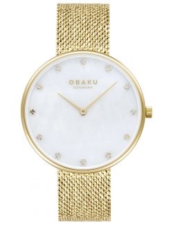 Zegarek klasyczny damski Obaku Denmark V288LXGWHG - Zegarki OBAKU