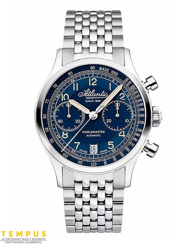 ATLANTIC 52857.41.53 Worldmaster Bicompax - Zegarki ATLANTIC ATLANTIC 52857.41.53 Worldmaster Bicompax - Zegarki ATLANTIC