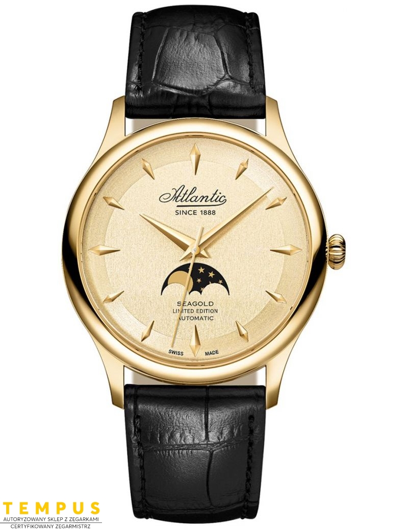 Atlantic Seagold 14K Moonphase Automatic ATLANTIC 96741.65.31 Limited Edition - Zegarki ATLANTIC Atlantic Seagold 14K Moonphase Automatic ATLANTIC 96741.65.31 Limited Edition - Zegarki ATLANTIC