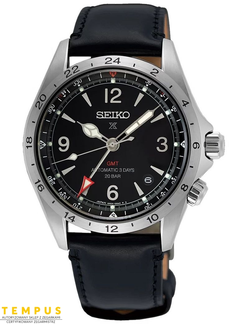 Zegarek sportowy męski Seiko Prospex Alpinist Mechanical GMT SPB379J1 - Zegarki SEIKO