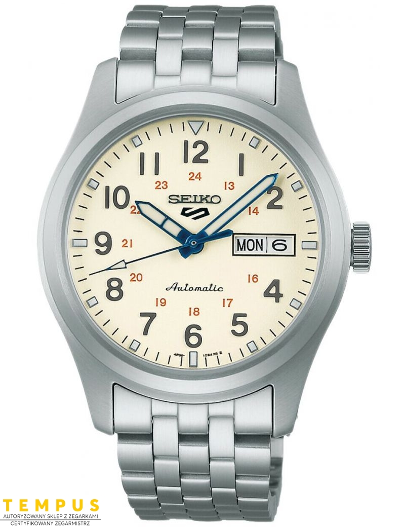 Zegarek casual męski Seiko 5 Sports Laurel SRPK41K1 Limited Edition 110th Anniversary - Zegarki SEIKO Zegarek casual męski Seiko 5 Sports Laurel SRPK41K1 Limited Edition 110th Anniversary - Zegarki SEIKO