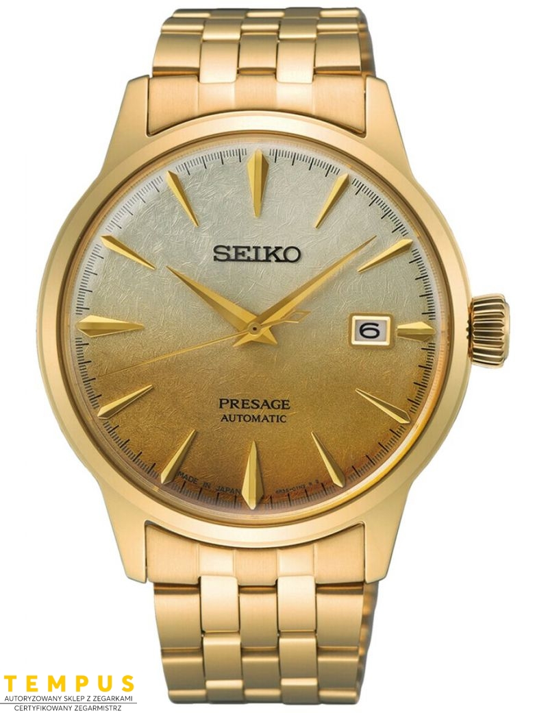 Zegarek casual męski Seiko Presage Cocktail Time Half and Half SRPK46J1 - Zegarki SEIKO Zegarek casual męski Seiko Presage Cocktail Time Half and Half SRPK46J1 - Zegarki SEIKO