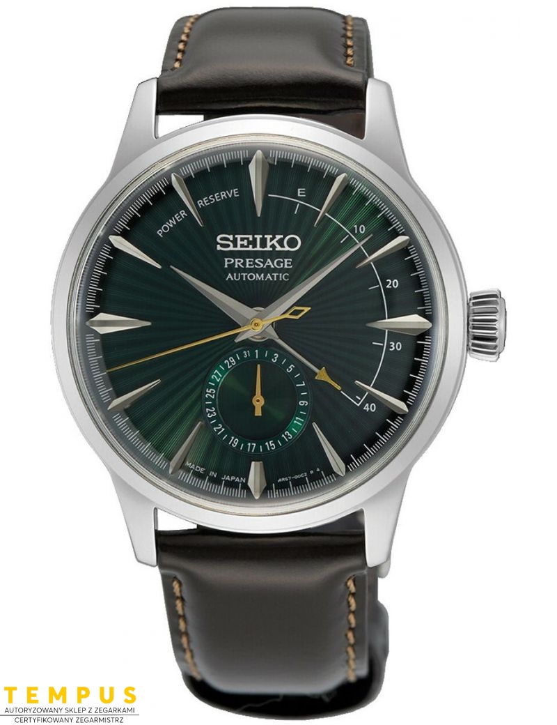 Zegarek klasyczny, elegancki męski Seiko Presage Cocktail Midnight Mockingbird SSA459J1 - Zegarki SEIKO Zegarek klasyczny, elegancki męski Seiko Presage Cocktail Midnight Mockingbird SSA459J1 - Zegarki SEIKO