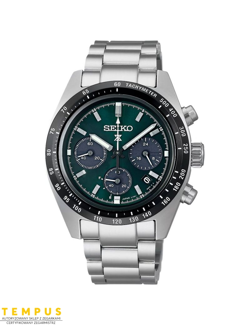 Zegarek sportowy męski Seiko Prospex Speedtimer Deep Green Solar Chronograph SSC933P1 - Zegarki SEIKO Zegarek sportowy męski Seiko Prospex Speedtimer Deep Green Solar Chronograph SSC933P1 - Zegarki SEIKO