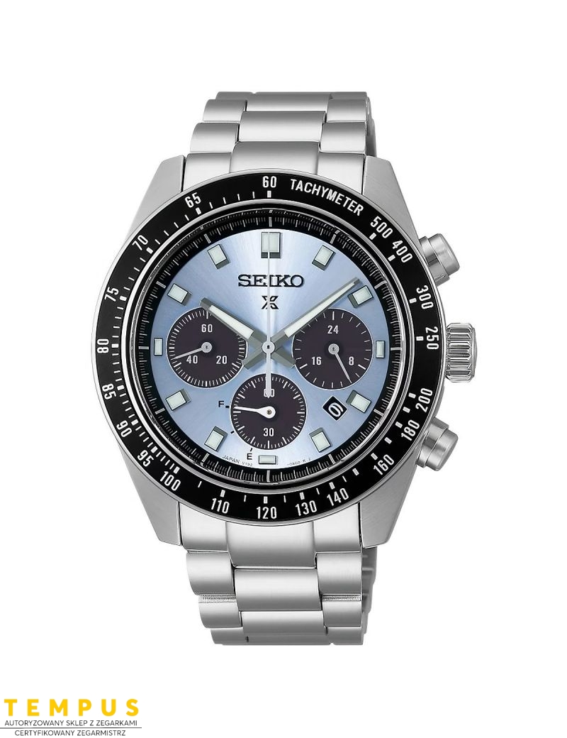 Zegarek sportowy męski Seiko Prospex Speedtimer Large Solar SSC935P1 Chronograph - Zegarki SEIKO Zegarek sportowy męski Seiko Prospex Speedtimer Large Solar SSC935P1 Chronograph - Zegarki SEIKO