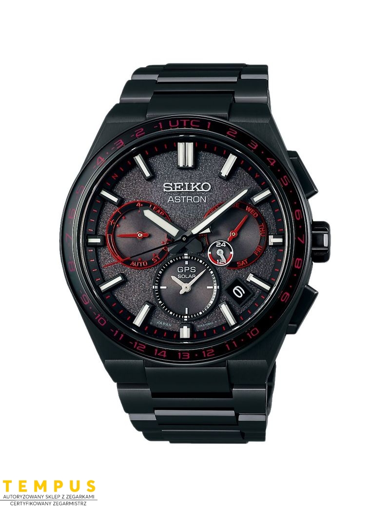 Zegarek sportowy męski SEIKO Astron GPS Solar Redshift SSH137J1 Limited Edition - Zegarki SEIKO Zegarek sportowy męski SEIKO Astron GPS Solar Redshift SSH137J1 Limited Edition - Zegarki SEIKO