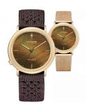 Zegarek klasyczny, elegancki damski Citizen Lady Ambiluna EM1003-48X Set Earth na bransolecie