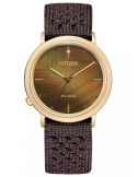 Zegarek klasyczny, elegancki damski Citizen Lady Ambiluna EM1003-48X Set Earth na bransolecie