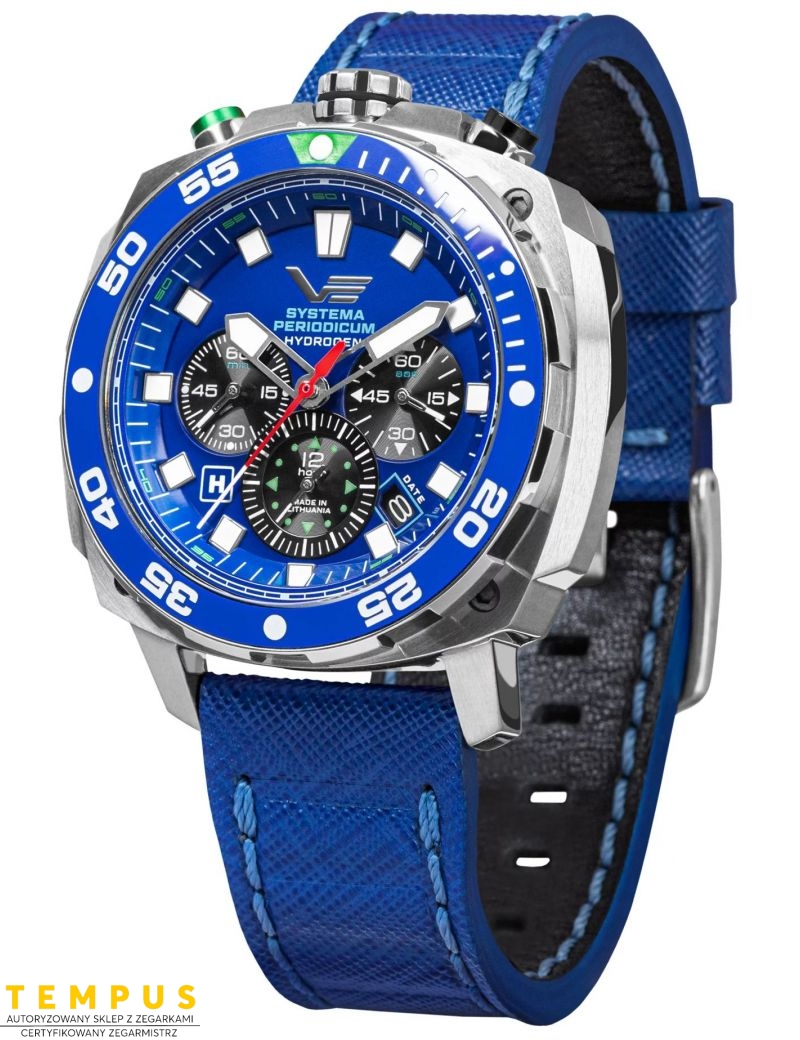 Zegarek sportowy męski Vostok Europe Systema Periodicum VK67-650A720 Hydrogen - Zegarki VOSTOK EUROPE