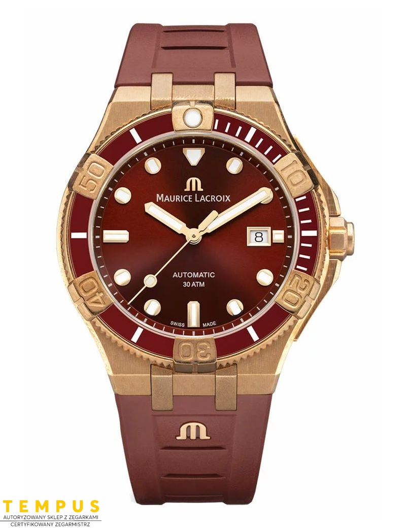 Zegarek sportowy męski Maurice Lacroix Aikon Venturer Bronze Asia AI6058-BRZ6B-530-6 Special Edition - Zegarki MAURICE LACROIX Zegarek sportowy męski Maurice Lacroix Aikon Venturer Bronze Asia AI6058-BRZ6B-530-6 Special Edition - Zegarki MAURICE LACROIX