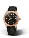 Zegarek sportowy damski, unisex Oris Divers Sixty-Five Date Cotton Candy Sepia 01 733 7771 3154-07 4 19 18BR - Zegarki ORIS