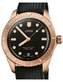 Oris Divers Sixty-Five Date Cotton Candy Sepia 01 733 7771 3154-07 4 19 18BR