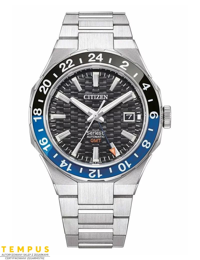 Zegarek sportowy męski Citizen Series 8 880 GMT Automatic NB6031-56E na bransolecie Zegarek sportowy męski Citizen Series 8 880 GMT Automatic NB6031-56E na bransolecie