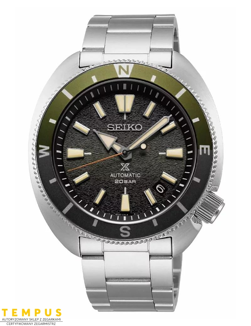 Zegarek sportowy męski Seiko Prospex Silfra Tortoise SRPK77K1 Limited Edition - Zegarki SEIKO