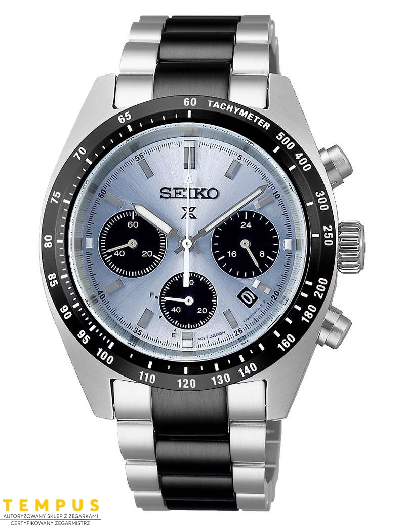 Zegarek sportowy męski Seiko Prospex Speedtimer Solar Crystal Trophy SSC909P1 Limited Edition Chronograph - Zegarki SEIKO Zegarek sportowy męski Seiko Prospex Speedtimer Solar Crystal Trophy SSC909P1 Limited Edition Chronograph - Zegarki SEIKO
