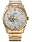 Zegarek klasyczny, elegancki męski Orient Contemporary Mechanical Open Heart RA-AR0007S10B - Zegarki ORIENT