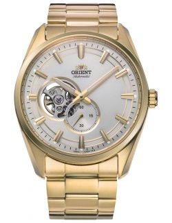 Zegarek klasyczny, elegancki męski Orient Contemporary Mechanical Open Heart RA-AR0007S10B - Zegarki ORIENT