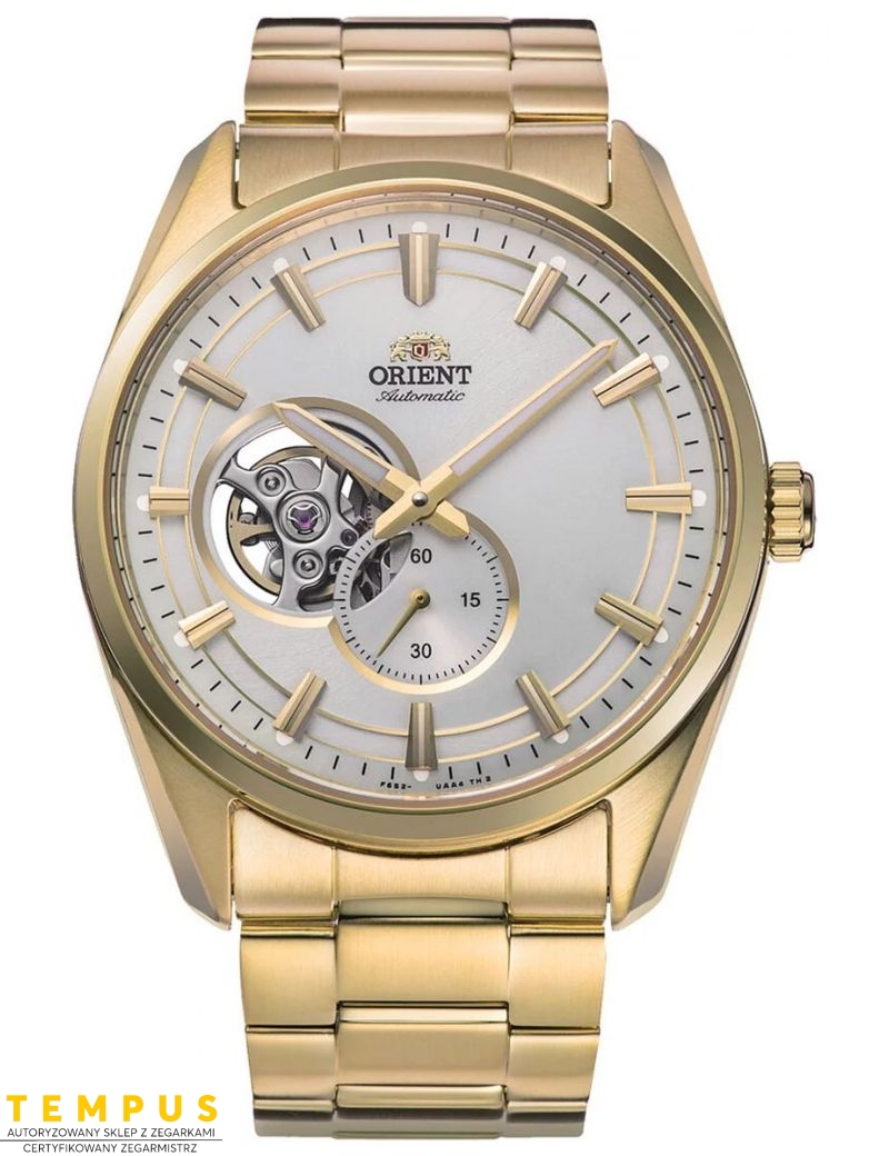 Zegarek klasyczny, elegancki męski Orient Contemporary Mechanical Open Heart RA-AR0007S10B - Zegarki ORIENT Zegarek klasyczny, elegancki męski Orient Contemporary Mechanical Open Heart RA-AR0007S10B - Zegarki ORIENT
