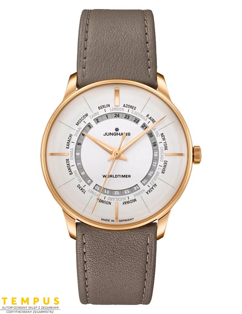 Junghans Meister Worldtimer 27/5012.01 Sapphire - Zegarki JUNGHANS Junghans Meister Worldtimer 27/5012.01 Sapphire - Zegarki JUNGHANS