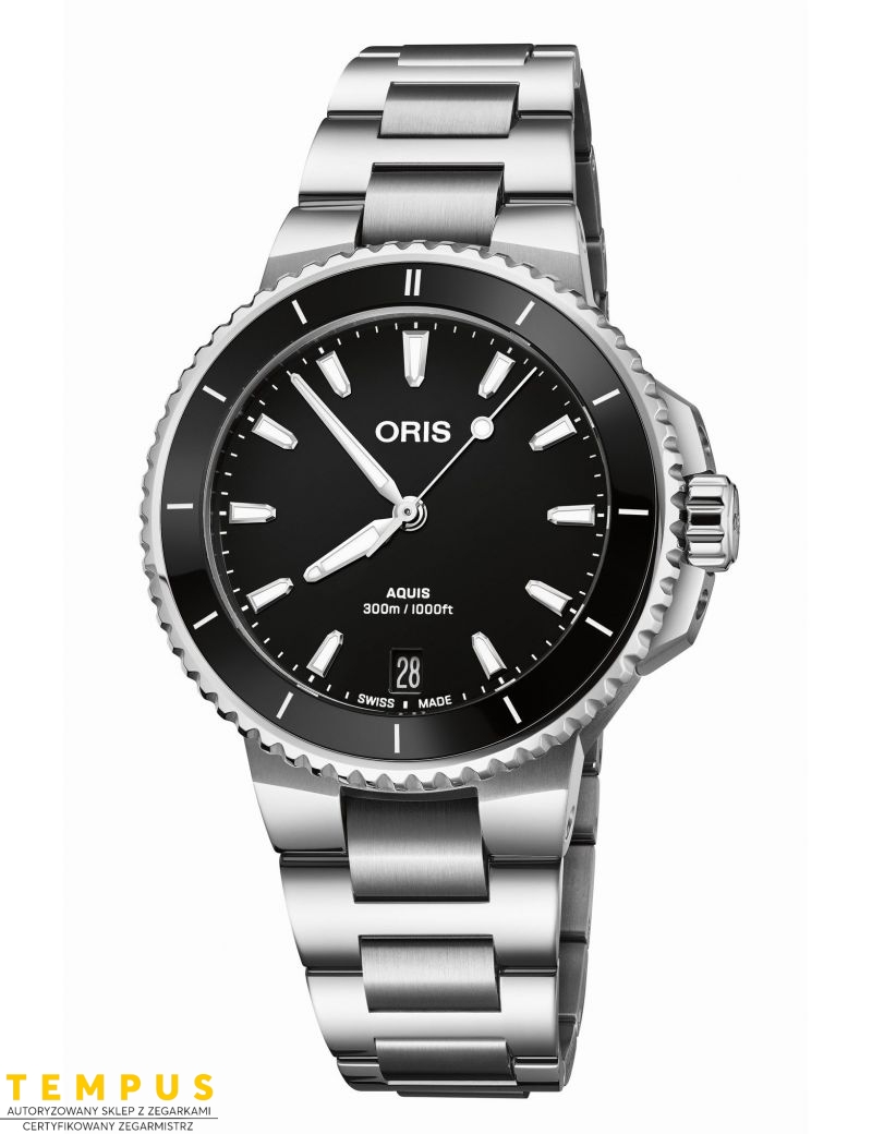 Zegarek sportowy damski Oris Aquis Date 36.5mm 01 733 7792 4154-07 8 19 05P - Zegarki ORIS Zegarek sportowy damski Oris Aquis Date 36.5mm 01 733 7792 4154-07 8 19 05P - Zegarki ORIS