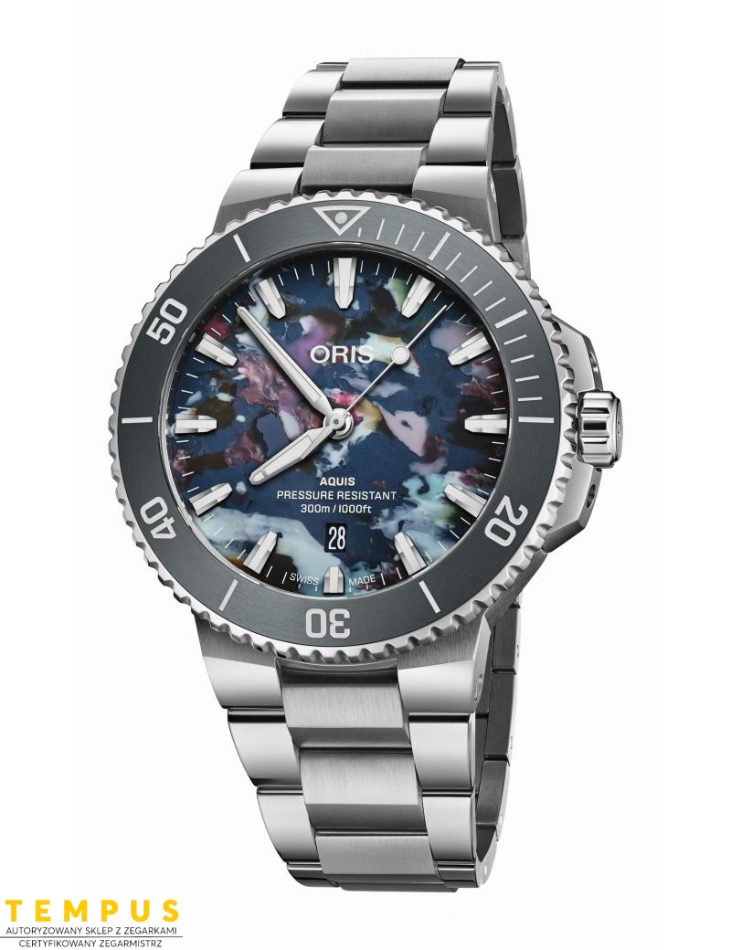 Zegarek sportowy męski Oris Aquis Date Upcycle 43.