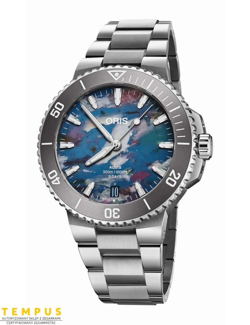 Zegarek sportowy męski Oris Aquis Date Upcycle Calibre 400 43. Zegarek sportowy męski Oris Aquis Date Upcycle Calibre 400 43.