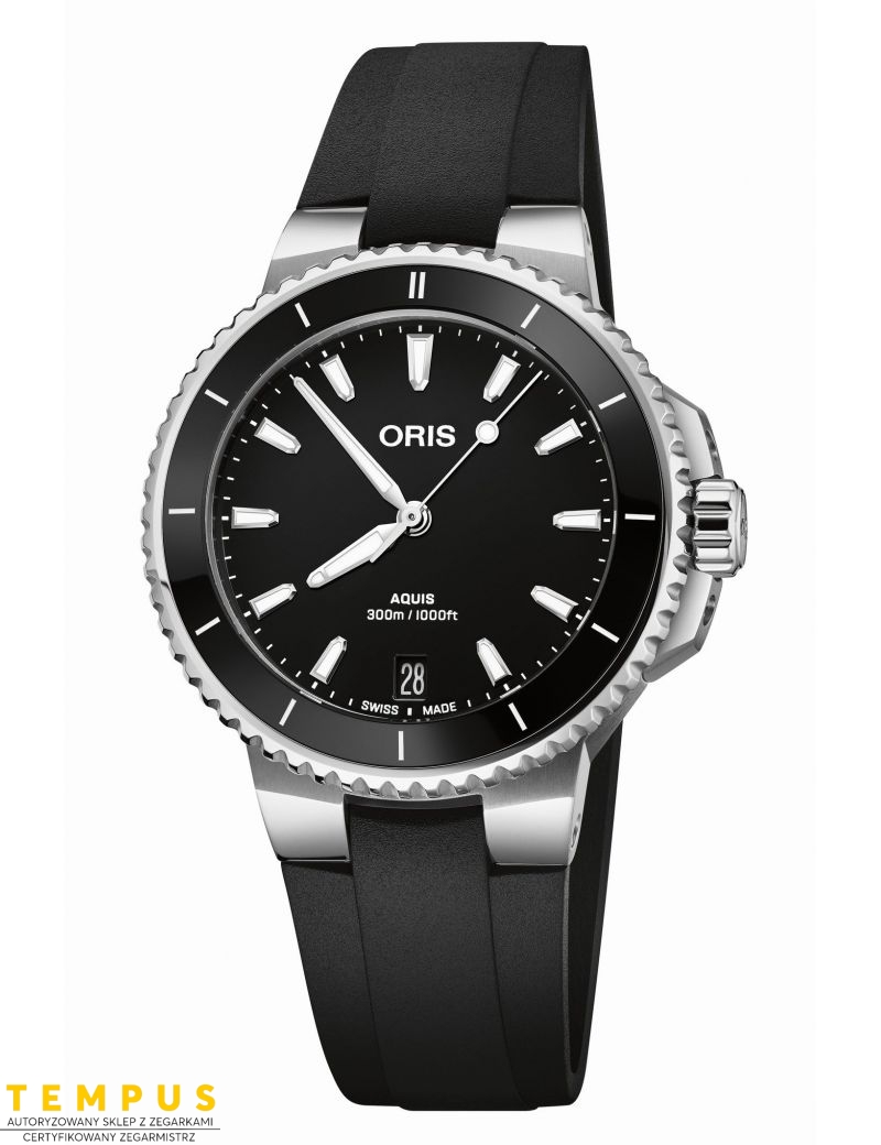 Zegarek sportowy damski Oris Aquis Date 36.5mm 01 733 7792 4154-07 4 19 64FC - Zegarki ORIS Zegarek sportowy damski Oris Aquis Date 36.5mm 01 733 7792 4154-07 4 19 64FC - Zegarki ORIS