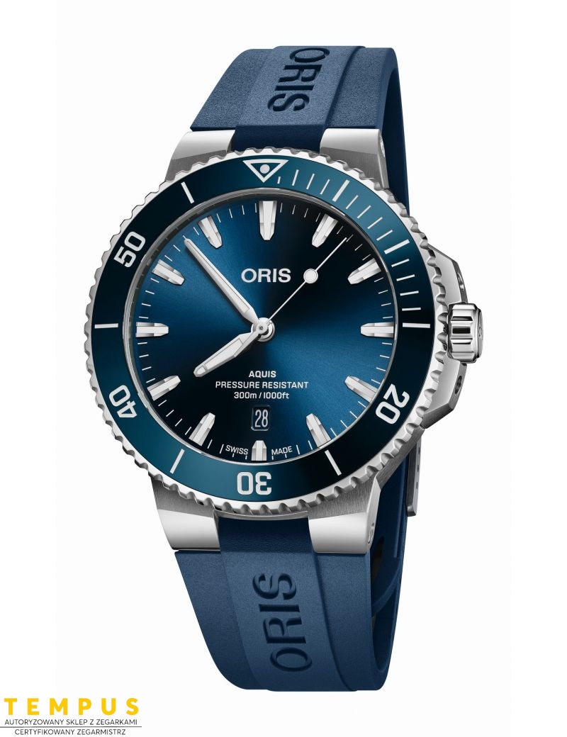 Zegarek sportowy męski Oris Aquis Date 43.5mm 01 733 7789 4135-07 4 23 35FC - Zegarki ORIS Zegarek sportowy męski Oris Aquis Date 43.5mm 01 733 7789 4135-07 4 23 35FC - Zegarki ORIS
