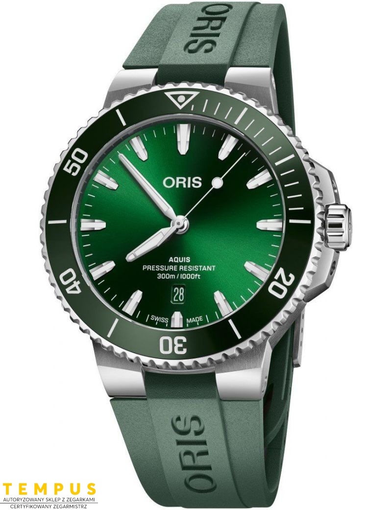 Zegarek sportowy męski Oris Aquis Date 43.5mm 01 733 7789 4157-07 4 23 37FC - Zegarki ORIS Zegarek sportowy męski Oris Aquis Date 43.5mm 01 733 7789 4157-07 4 23 37FC - Zegarki ORIS
