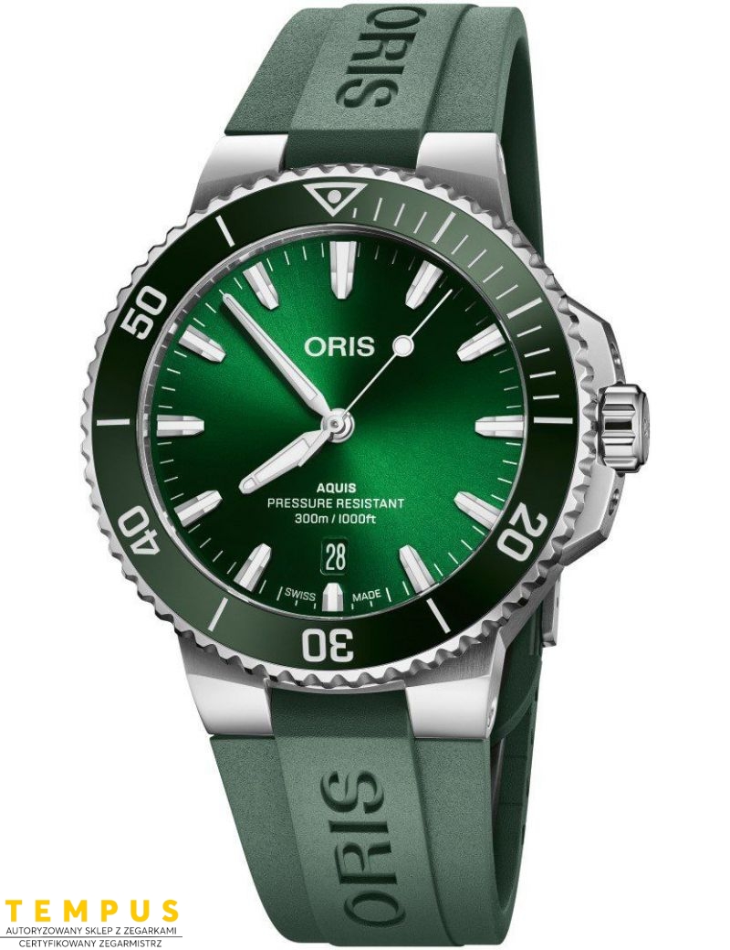 Zegarek sportowy męski Oris Aquis Date 41.5mm 01 733 7787 4157-07 4 22 37FC - Zegarki ORIS Zegarek sportowy męski Oris Aquis Date 41.5mm 01 733 7787 4157-07 4 22 37FC - Zegarki ORIS