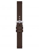 Brązowy syntetyczny pasek Tissot 18mm T852.048.211 - TISSOT - paski do zegarków