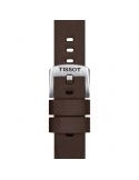 Brązowy syntetyczny pasek Tissot 18mm T852.048.211 - TISSOT - paski do zegarków