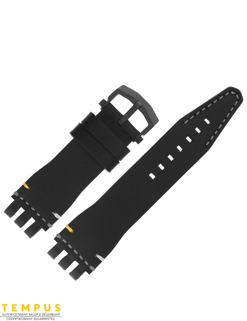 Pasek Vostok Europe Energia 3 - Skóra H705 czarny z biało-żółtym p. czarna kl. - VOSTOK - paski i bransolety do zegarków Pasek Vostok Europe Energia 3 - Skóra H705 czarny z biało-żółtym p. czarna kl. - VOSTOK - paski i bransolety do zegarków