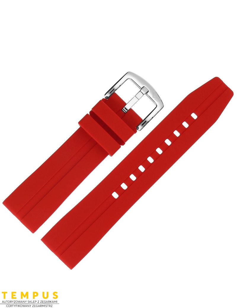 Pasek Vostok Europe Expedition - Silikon A559 czerwony stalowa kl. - VOSTOK - paski i bransolety do zegarków Pasek Vostok Europe Expedition - Silikon A559 czerwony stalowa kl. - VOSTOK - paski i bransolety do zegarków