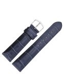 Pasek Vostok Europe Undine - Skóra A526 niebieski croco stalowa kl. - VOSTOK - paski i bransolety do zegarków