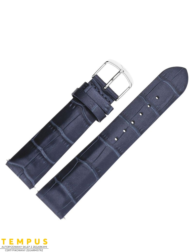 Pasek Vostok Europe Undine - Skóra A526 niebieski croco stalowa kl. - VOSTOK - paski i bransolety do zegarków Pasek Vostok Europe Undine - Skóra A526 niebieski croco stalowa kl. - VOSTOK - paski i bransolety do zegarków