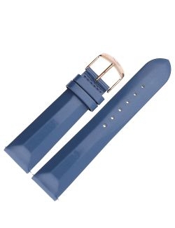 Pasek Vostok Europe Undine - Skóra B527 niebieski gładki różowa kl. - VOSTOK - paski i bransolety do zegarków